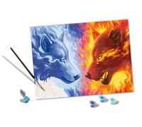 Ravensburger CreArt - Pittura con i numeri 23549 - Fuoco e Ghiaccio - dai 14 anni