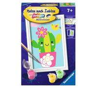 Ravensburger-CreArt 23634 Nummer Dipingere con i Numeri, Piccolo Cactus, Bambini dai 7 Anni in su, Colore Giallo, Small