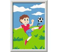 Ravensburger Dipingere con i Numeri 23761-Divertimento sul Calcio-Bambini dai 7 Anni in su, Colore Rosso, Verde, Blu, Small, 23761