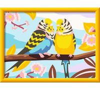 Ravensburger CreArt 23994-Dipingi con i Numeri, coloratissimi pappagallini, dai 9 Anni in su, 23994