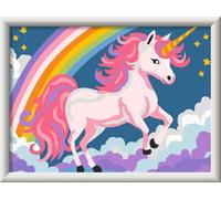 Ravensburger CreArt 23996-Colorare con i Numeri, Motivo: Unicorno Rosa, a Partire dai 9 Anni in su, 23996