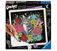 Ravensburger CreArt 25855-Dipingere con i Numeri, Pixie Cold, Gatto, dai 12 Anni in su, 25855
