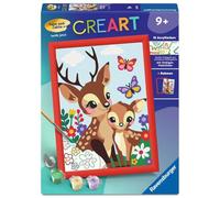 Ravensburger CreArt 25889-Dipingere con i Numeri, Cervi allegri, a Partire dai 9 Anni in su, 25889