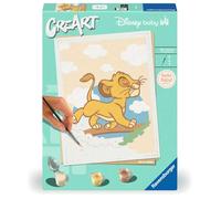 Ravensburger CreArt 25898-Colorare con i Numeri, Hello Baby: Simba, dai 12 Anni in su, 25898