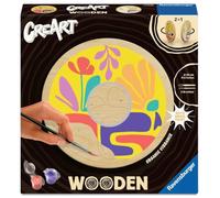 Ravensburger CreArt 25921 - Oscillazioni organiche - Dipingere con i Numeri su Legno, Kit da Pittura Fai da Te con pennelli e Colori acrilici, Regalo per Donne e Uomini, Pittura per Adulti
