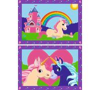 Ravensburger CreArt 27774 - Colourful Unicorn World - Dipinto con numeri unicorni per bambini dai 5 anni in su, set di pittura con cornice, pennello e colori acrilici, regalo per ragazze e ragazzi