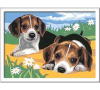 Ravensburger- Animale MNZ Jack Russell Cuccioli, Colore Giallo, Medio, 283293