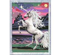 Ravensburger CreArt 28563 - Unicorno Magico - Dipinto con Numero per Bambini dai 9 Anni in su, Set da Pittura con Cornice, Pennello e Colori acrilici, Regalo per Ragazze e Ragazzi, con Glitter
