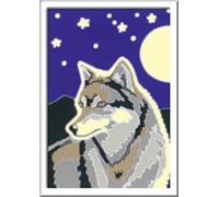 Ravensburger CreArt 28773 - Wolfsportrait - Dipingere con i Numeri per Bambini dai 7 Anni in su, Set da Pittura con Cornice, Pennello e Colori acrilici, Regalo per Ragazze e Ragazzi, Si Illumina al