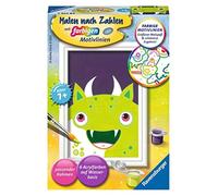 Ravensburger- Mostro impertinente Dipingere con i Numeri 28776-Mostro, Colore Giallo, Medio, 28776