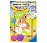 Ravensburger CreArt 29682 - Bunny Flecki - dipinto con numero di coniglio per bambini dai 7 anni in su, set di pittura con cornice, pennello e colori acrilici, regalo per ragazze e ragazzi