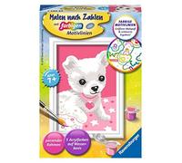 Ravensburger CreArt 29684 - Chihuaha - Dipinto con numeri, cane per bambini dai 7 anni in su, set di pittura con cornice, pennello e colori acrilici, regalo per ragazze e ragazzi