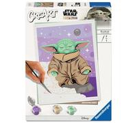 Ravensburger - CreArt Adulti Serie Trend D - Grogu | Kit Pittura Bambini | Dimensione Di 24 x 18 | Giochi Bambina 12 Anni | Paint By Numbers | Idee Regalo | Regalo Bambino 12 Anni