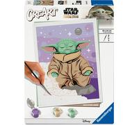 Ravensburger - CreArt Adulti Serie Trend D - Grogu | Kit Pittura Bambini | Dimensione Di 24 x 18 | Giochi Bambina 12 Anni | Paint By Numbers | Idee Regalo | Regalo Bambino 12 Anni