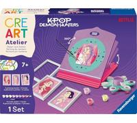 Ravensburger CreArt Atelier: K-Pop Demon Hunters - Dipingere con i Numeri per Bambini 7+ Anni, Kit Pittura con Cavalletto Regolabile, Tutto Incluso, 2 Tavole, 2 Corince, Pennello e Colori, Idee Regalo