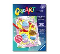 Ravensburger - CreArt: Carta Magica, Deliziosi amici Kawaii, Bambini 5 anni, dipingere con i numeri, giochi educativi e di viaggio