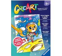Ravensburger - CreArt: Carta Magica, Lo spazio infinito, Spaventosi Dinosauri, Bambini 5 anni, dipingere con i numeri, giochi educativi e di viaggio