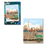 Ravensburger - CreArt Città Parigi, Kit Pittura Per Adulti