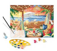 Ravensburger CreArt Cozy Cabana - Kit per dipingere con i numeri, per adulti, per pittura artistica e artigianale, dai 14 anni in su