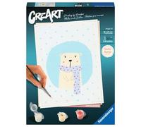 Ravensburger Malen Nach Zahlen CreArt - Dipingere con i Numeri Hello Baby: Simpatico Orsetto Polare, a Partire dai 12 Anni, Colore Giallo, Medio, 23652