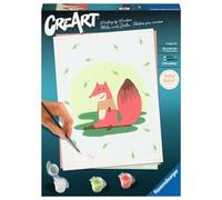 Ravensburger CreArt - Dipingere con i Numeri 23654 - Hello Baby: Little Fox - dai 12 Anni in su