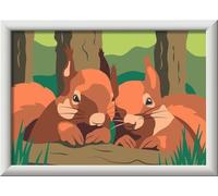 Ravensburger CreArt Dipingere con i Numeri per Bambini Scoiattolo coccoloso 25882