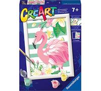 Ravensburger - CreArt Fenicottero, Kit per dipingere con i numeri 7+ anni