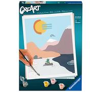 Ravensburger - CreArt In riva al fiume, Kit per Dipingere con i Numeri, Contiene Tavola Prestampata 24x30 cm, Pennello, Colori e Accessori, Gioco Creativo e Relax per Adulti 14+ Anni