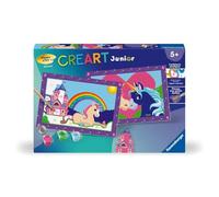 Ravensburger - CreArt Junior - Art number - Unicorni - Kit per dipingere con numeri - A partire dai 5 anni - 25799