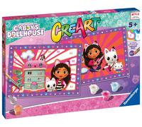 Ravensburger - CreArt Junior Series: Gabby's Dollhouse, Paint by Number Kit, Con