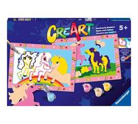 Ravensburger - CreArt Junior Series: Horses, Paint by Number Kit, Contains Two P