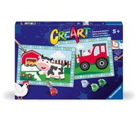Ravensburger - CreArt Junior Series: The Farm, Paint by Number Kit, Contains Two