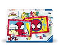 Ravensburger – Kit dipingere con i numeri CreArt Serie Junior 2x Spidey – 32x22 cm 5+