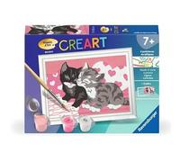 Ravensburger - CreArt Kids 8 x 12 cm - Numero d'arte - Adorabili gattini - Kit di pittura con numeri - dai 7 anni - 25577