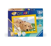 Ravensburger - CreArt Kids 8 x 12 cm - Numero d'arte - Labrador - Kit di pittura con numeri - dai 9 anni - 25996
