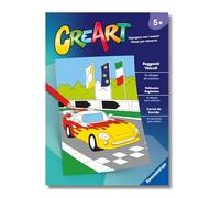Ravensburger – Libro da colorare CreArt: Ruggenti Veicoli – Bambini 5 anni – Dipingi con i numeri
