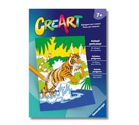 Ravensburger - CreArt: Libro da Colorare, Animali pericolosi, Bambini 7 anni, dipingere con i numeri, giochi educativi e di viaggio