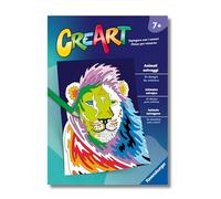 Ravensburger - CreArt: Libro da Colorare, Animali selvaggi, Bambini 7 anni, dipingere con i numeri, giochi educativi e di viaggio