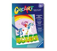 Ravensburger - CreArt: Libro da Colorare, La fantastica terra arcobaleno, Bambini 5 anni, dipingere con i numeri, giochi educativi e di viaggio