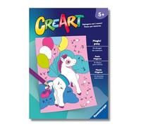 Ravensburger - CreArt: Libro da Colorare, Magici pony, Bambini 5 anni, dipingere con i numeri, giochi educativi e di viaggio