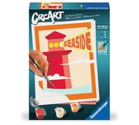 Ravensburger CreArt, Malen nach Zahlen Gallery Wall - Leuchtturm am Strand
