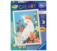 Ravensburger CreArt, Malen Nach Zahlen Kinder - Kakadu: mit Glitzer!