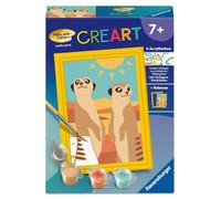 Ravensburger CreArt, Malen Nach Zahlen Kinder - Neugierige Erdmännchen