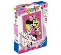 Ravensburger creart - minnie - dipingi con i numeri, set completo 7+ anni