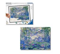 Ravensburger - CreArt Monet Le Ninfee, Kit Pittura Con I Numeri Per Adulti