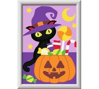 Ravensburger CreArt-Dipingere con i Numeri, 25885, Soggetto: Dolcetto o Scherzetto-dai 7 Anni