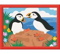 Ravensburger CreArt - Painting by Numbers 25887 - Puffins - dai 9 anni in su