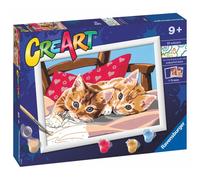 ravensburger CreArt Pittura con numeri: due teneri gattini 24x18cm 1 S