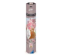 Ravensburger - CreArt Premium B Canvas, Donna con Fiori, Dipingere con i Numeri, Kit Pittura, Idea Regalo Donna o Uomo, 14+ Anni, 30x40 cm
