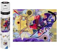 Ravensburger - CreArt Premium B Canvas, Kandinsky, Giallo, Rosso e Blu, Dipingere con i Numeri, Kit Pittura, Idea Regalo Donna o Uomo, 14+ Anni, 30x40 cm